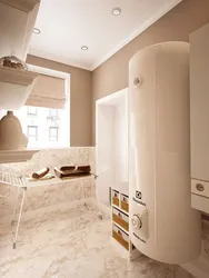 Bathroom design with boiler room