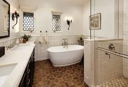 Mediterranean style bathroom design