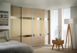 Modern design built-in wardrobe in the bedroom