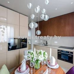 Ceiling design in a small kitchen photo