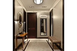 Full-length mirror in the hallway in the interior