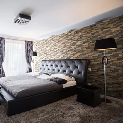 Bedroom Interior Design With Dark Wallpaper