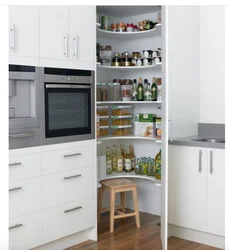 Corner Cabinet In The Kitchen Interior Photo