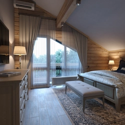 Bedroom In A Frame House Design