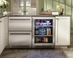 Дизайн Кухни С Холодильником И Морозилкой