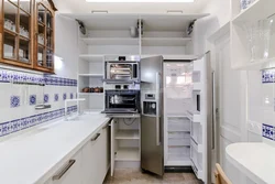 Kitchen Design With Refrigerator And Freezer