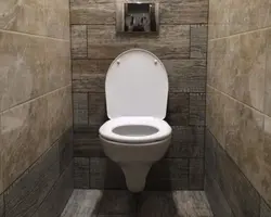Panelləri olan kiçik bir mənzildə tualet dizaynı