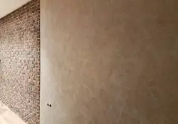 Bark beetle walls in apartment photo