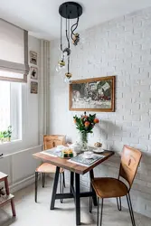 Dedicated Dining Area In The Kitchen Wallpaper Photo