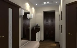 2 corridors in the apartment design