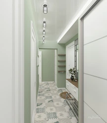 2 corridors in the apartment design