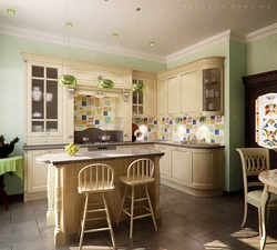 Kitchen interior according to feng shui