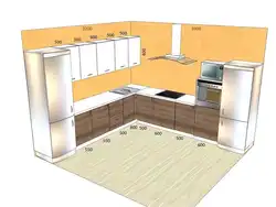 Дизайн кухни шириной 2 4