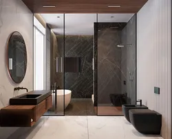 Дизайн ванной 2023 с душевой