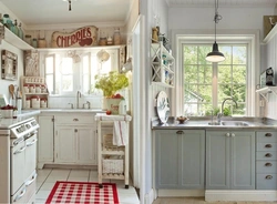 Country kitchen interior with window