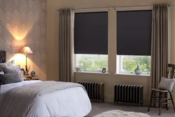 Blinds for the bedroom in a modern style photo