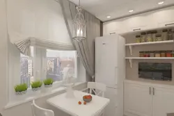 Дизайн Кухни С Холодильником У Окна