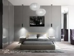 Modern stylish bedroom interior