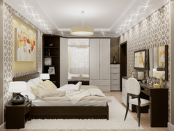 Corner bedroom design 12 sq m