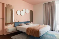 Bedroom Design In Peach Tones