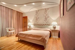 Интерьер спальни персикового цвета фото