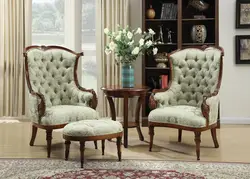 Soft armchairs for living room photo design