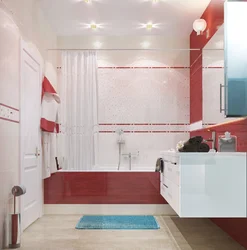 Bath in red design photo
