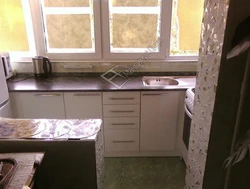 Kitchen On The Balcony In The Apartment Design