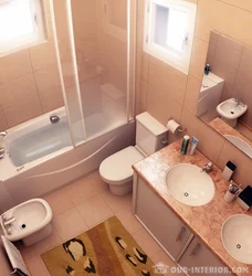 Photo of a bathroom and toilet together