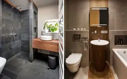 Photo of a bathroom and toilet together