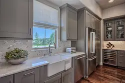 Photo of kitchen units for a small kitchen with a window