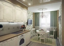 Kitchen Interior In Apartment Wallpaper