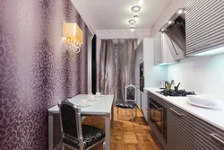 Kitchen interior in apartment wallpaper