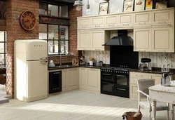 Kitchen with smeg appliances photo
