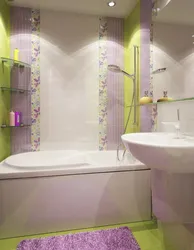 Хрущевтегі ванна бөлмесіндегі плиткалық дизайн