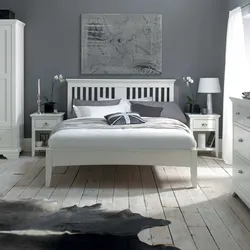 Белая Деревянная Спальня Интерьер