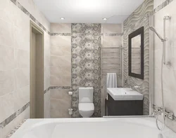 Керамическая плитка в интерьере в ванной