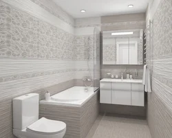 Ceramic tiles in the bathroom interior