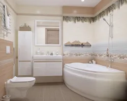 Керамическая плитка в интерьере в ванной