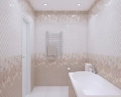 Ceramic tiles in the bathroom interior