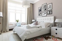 Wallpaper for the bedroom in a modern style in light colors photo