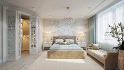 Wallpaper for the bedroom in a modern style in light colors photo