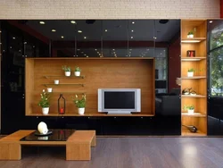 Built-in living room furniture photo design