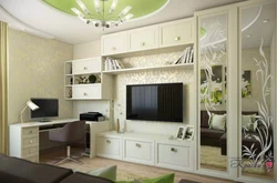 Built-in living room furniture photo design
