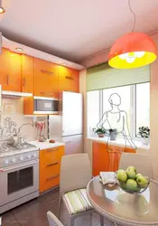 Kitchen design Khrushchev 5 8 sq m