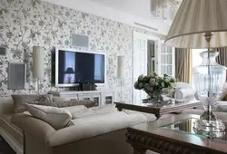 Fashionable wallpaper 2023 for the living room modern interior design photo