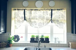 Window In The Kitchen Design Of Curtains And Tulle