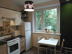 Photo of kitchen interior in an ordinary apartment photo