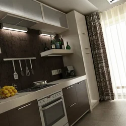 Photo of kitchen interior in an ordinary apartment photo