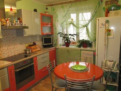 Photo Of Kitchen Interior In An Ordinary Apartment Photo